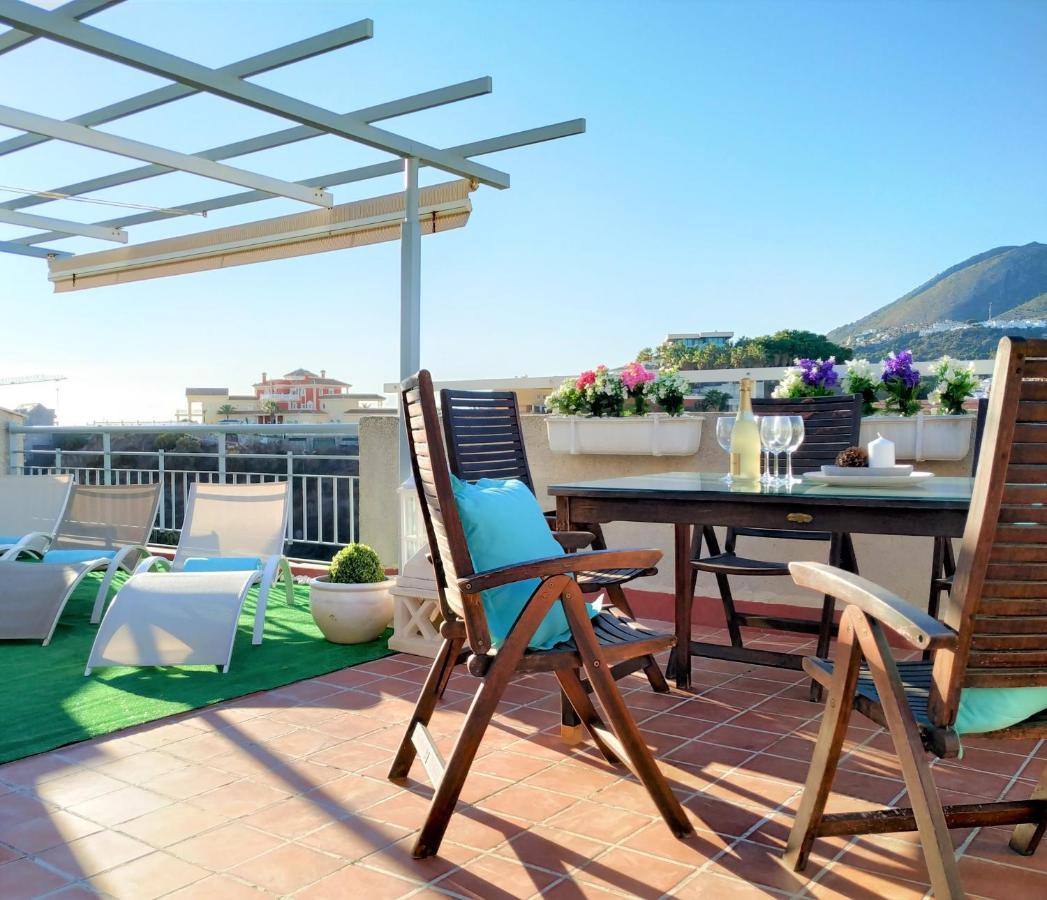 Pena Beach 3 Bedroom Duplex, Bbq, Pool, Sea Views, Benalmadena Bagian luar foto