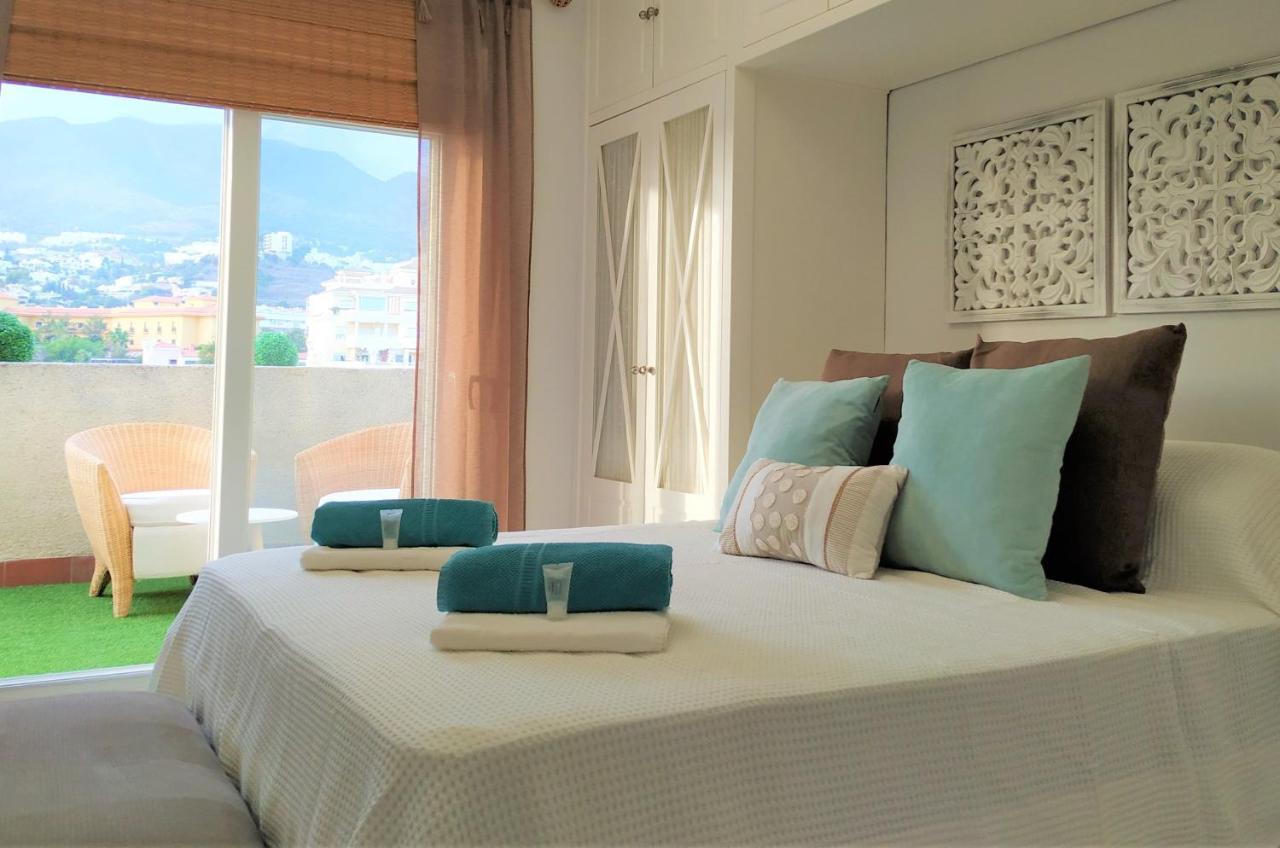 Pena Beach 3 Bedroom Duplex, Bbq, Pool, Sea Views, Benalmadena Bagian luar foto